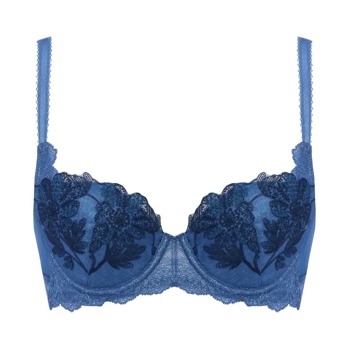 フロラーレ バイ トリンプ122 ブラジャー(パッドなし), ブルー, product image number 0