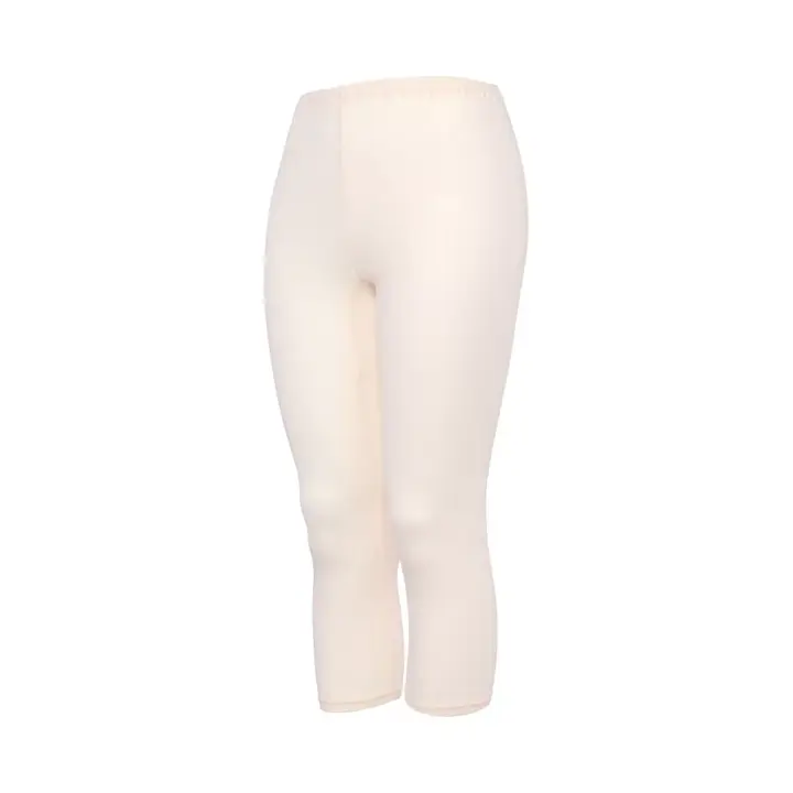 コットン100％ 5240 7分丈ボトム, ベージュ, product image number 2