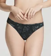 Daily Plus 胸元ぴったりブラ ブラ＆ショーツセット, グレー, model image number 2