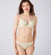 天使のブラ スリムライン644 ストリング, ホワイト, model image number 1