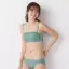 【SALE】アモスタイル バンドゥ ブラジャー(ストラップ取り外し可) デイジーガーデン, グリーン, model image number 1