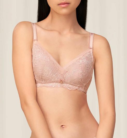 Triumph FLORALE WILD PEONY NON-WIRED PADDED BRA - Soft mauve - Non-wired Bra