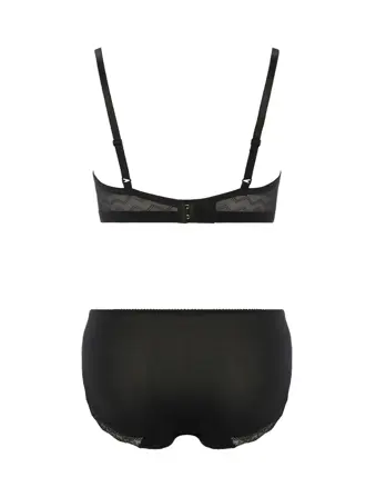 【WEB/アウトレット限定】きゅっと寄せブラ ブラ＆ショーツセット スウィンギングブーケ