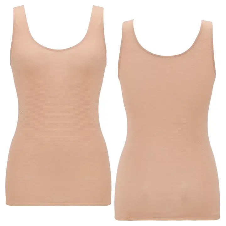 【SALE】薄くて軽い インナー5170 袖なしトップ, ブラウン, product image number 2