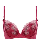 【SALE】きゅっと寄せブラ スウィートガーベラ, レッド, product image number 0