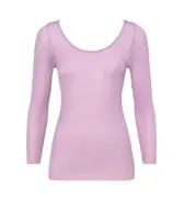 【SALE】薄くて軽い インナー5170 8分袖トップ, パープル, product image number 0
