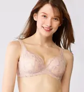 癒しのブラ631 ブラジャー, ピンク, model image number 0