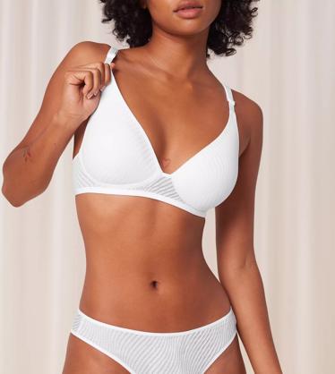 NECHOLOGY Padded Bras For Women Women's Ego Boost Add-A-Size Push Up Bra  White 4X-Large