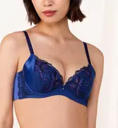 【SALE】天使のブラ(R) スリムライン584 ブラジャー, ブルー, model image number 0
