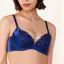 【SALE】天使のブラ(R) スリムライン584 ブラジャー, ブルー, model image number 0