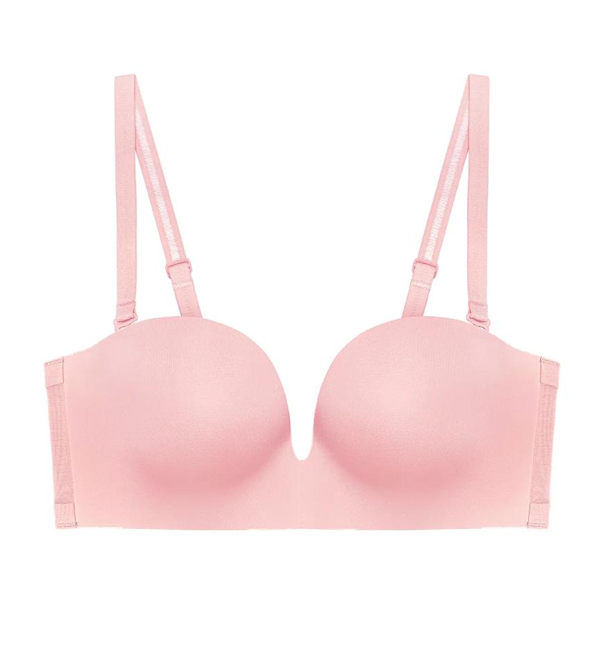 Triumph Invisible Inside-Out系列無鋼圈活動肩帶半杯胸圍 - Old pink - 無肩帶／半杯胸圍