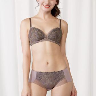 【SALE】天使のブラ(R) スリムライン 極上ライト599 ボーイズレングス, ブラウン, model image number 1