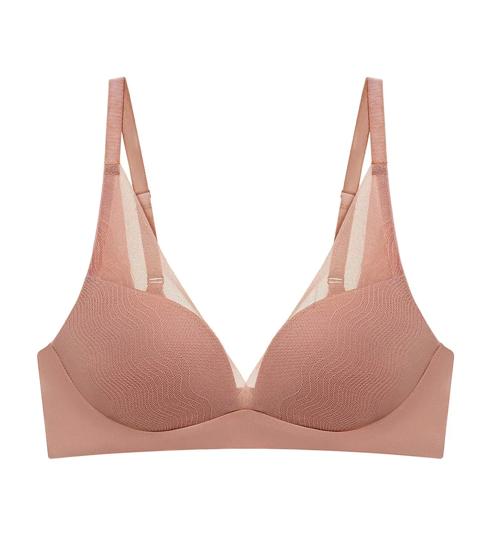 Triumph Smooth Sensation Magic Push Up Deep V Bra - Toasted almond - Plunge Bra
