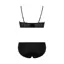 Daily Plus AMOSTYLEバンドゥ ブラジャー(ストラップ取り外し可)＆ショーツセット レースシック, ブラック, product image number 2