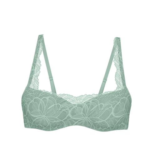 Triumph BODY MAKE UP ILLUSION LACE BALCONETTE BRA - Misty turquoise - Lace