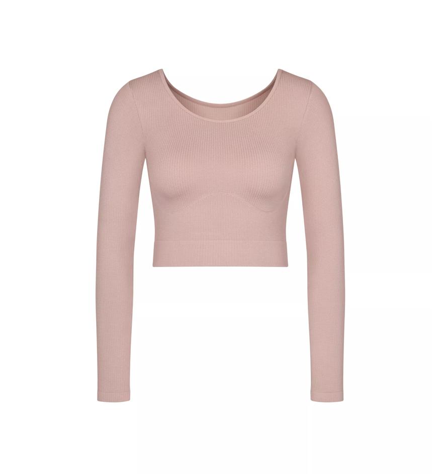 Sloggi SLOGGI EVER INFUSED ALOE CROP TOP LS - Foggy mauve - Bra Top