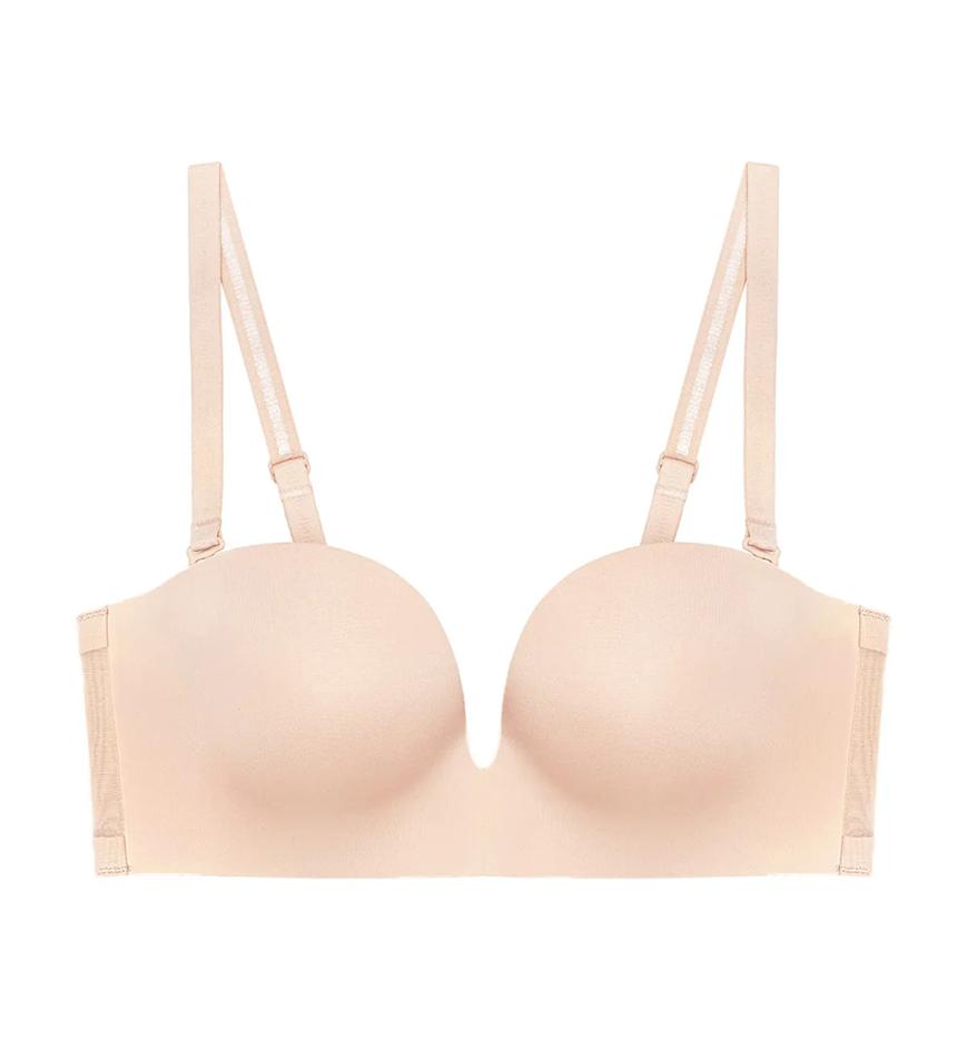 Triumph Invisible Inside-Out Non-Wired Detachable Push Up Bra - Natural skin - Strapless\/Convertible Bra