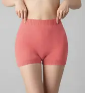 スロギー “ほっ”とアイテム(ミニウォーマー) ニットパンツ, ピンク, model image number 0