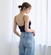 背中見せブラトップ, ブラック, model image number 3