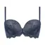 Daily AMOSTYLE ふわ盛り ノンワイヤー ブラジャー (クラシカルプリーツ), ブルー, product image number 0