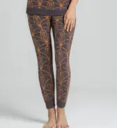 スロギー “ほっ”とアイテム(ニット柄)  9分丈ニットパンツ, グレー, model image number 0