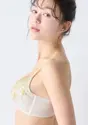 チャーミングラマーノンワイヤー ブラジャー リーフフロー