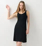 シンプルランジェリー5460 ラウンドスリップ, ブラック, model