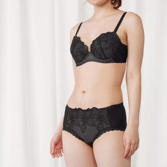 【SALE】トリンプ プレミアム ゴールドレーベル4001 ブラジャー, ブラック, model image number 1