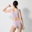 【WEB限定】綿混タイプ(スロギーG028)　マキシショーツ, パープル, model image number 3