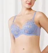 【SALE】トリンプストーリー598 ブラジャー(パッドなし), ブルー, model image number 0