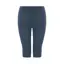 【SALE】スロギー ニット無地リブ 5分丈ニットパンツ, ブルー, product image number 1