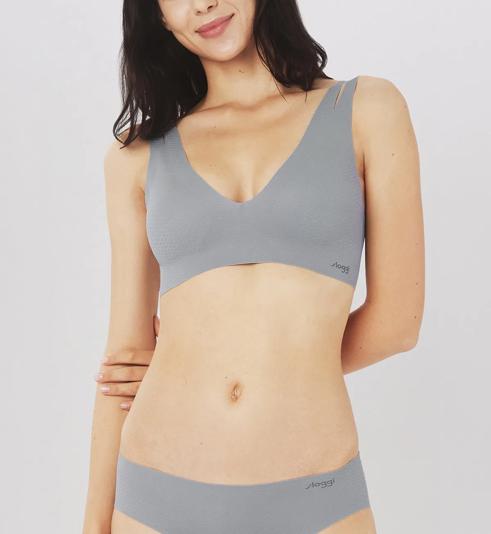 Triumph SLOGGI ZERO FEEL FLOW BRALETTE - Stone grey - Seamless