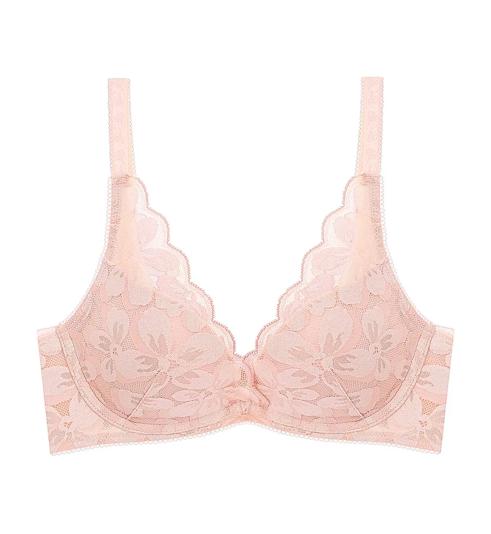 Triumph Áo Lót Aqua Moon Flower Có Gọng Mút Nâng Cổ Chữ V - Soft mauve - Gọng