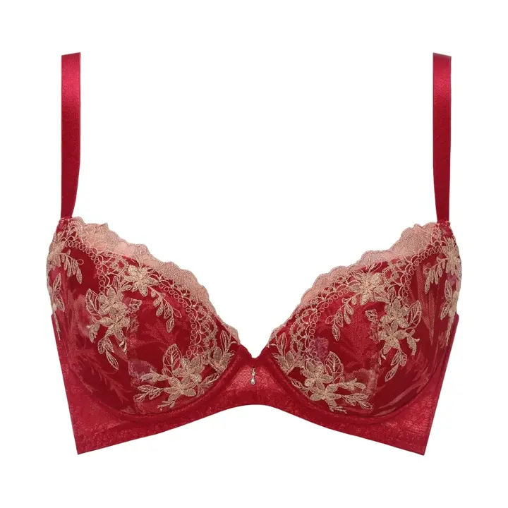 天使のブラ スリムライン644 ブラジャー, レッド, product image number 0