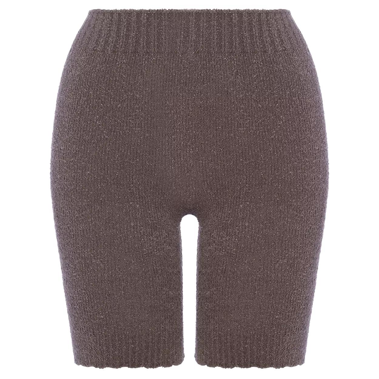 【SALE】スロギー ホイップタッチ 3分丈ニットパンツ, グレー, product image number 0