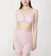 楽らく係610 ノンワイヤーブラジャー, ピンク, model image number 1