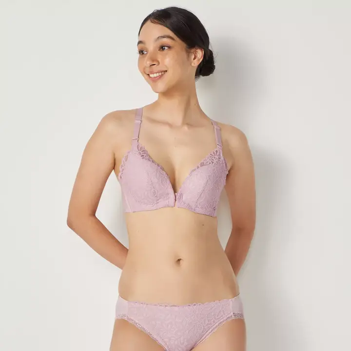 【SALE】美姿勢サポートブラ レギュラーショーツ, , model image number 1