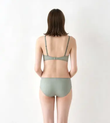 Daily AMOSTYLE 寄せブラ プチプラ ブラ＆ショーツセット クラシックフラワー