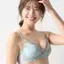 チャーミングラマー(R)スリムラインDeepV ブラ＆ショーツセット ラインアートステッチ【一部カラーSALE】, ブルー, model image number 3