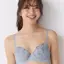 【SALE】【WEB限定】エントリーコレクション 背中すっきりブラ＆ショーツセット ビーラブドフラワー, ブルー, model image number 0