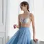 Daily AMOSTYLE デコルテビューティーブラ ブラ＆ショーツセット フローラルハーモニー, ホワイト, model image number 3