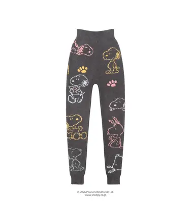 スロギー Warmer SNOOPY G083 ９分丈ニットパンツ