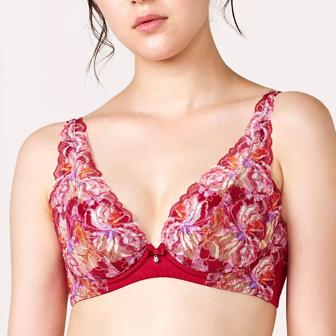 【SALE】天使のブラ(R) スリムライン582 ブラジャー2, レッド, model