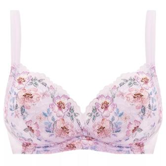【SALE】恋するブラ(R) ソフトストレッチカップ563 ノンワイヤーブラジャー, パープル, product