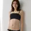 AMOSTYLEバンドゥ ブラジャー(ストラップ取り外し可) レイシーグロウ, ブラック, model image number 0
