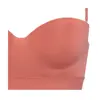 【SALE】ストラップレスハーフカップブラ(ストラップ取り外し可) シグネチャースムース, オレンジ, swatch
