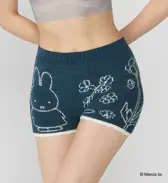 【SALE】スロギー ミッフィーコラボ あったか ニットパンツ, ブルー, model image number 0