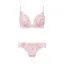 チャーミングラマー(R)スリムラインDeepV ブラ＆ショーツセット ラインアートステッチ【一部カラーSALE】, ピンク, product image number 1