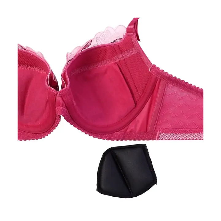 【SALE】きゅっと寄せブラ スウィートガーベラ, レッド, product image number 3