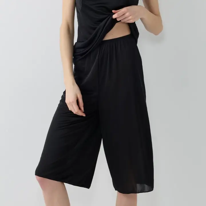 【SALE】クールマックス(R)5210 キュロットペチコート, ブラック, model image number 0